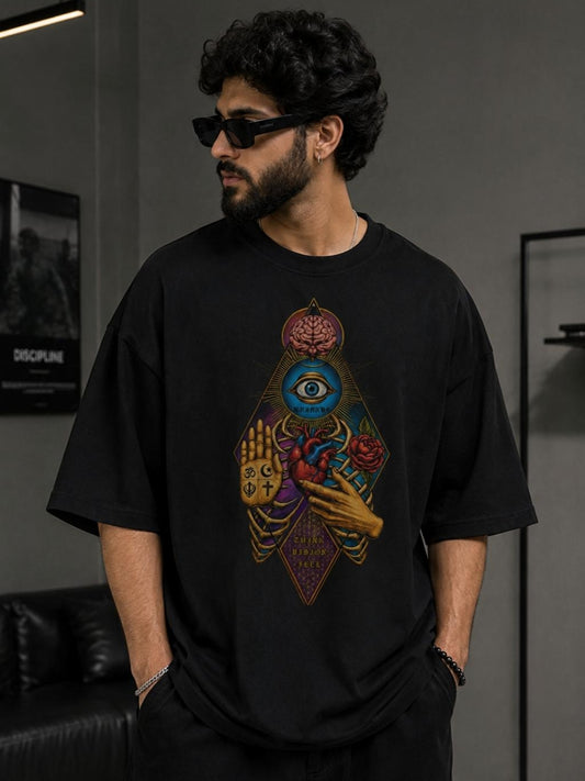 HUMANITYāS ILLUSION ā Oversized T-Shirt