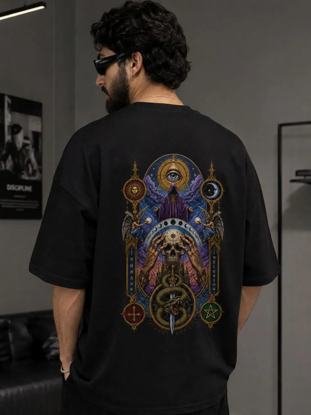 HUMANITY’S ILLUSION — Oversized T-Shirt