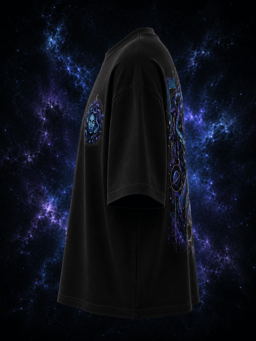 Nebula Medusa Tee — Oversized Graphic T-Shirt