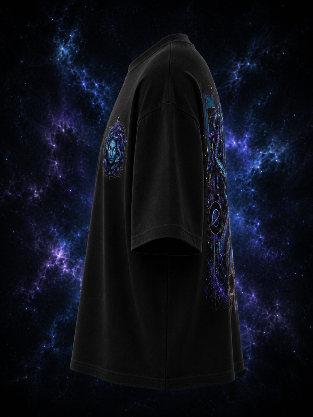 Nebula Medusa Tee — Oversized Graphic T-Shirt