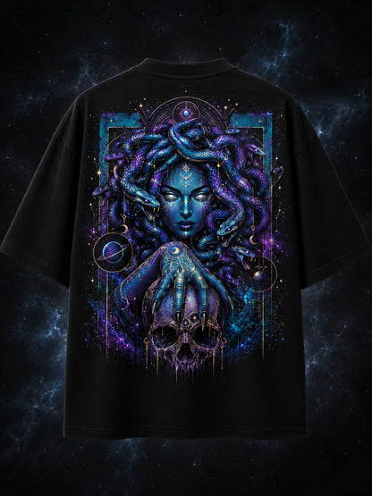 Nebula Medusa — Oversized Graphic T-Shirt