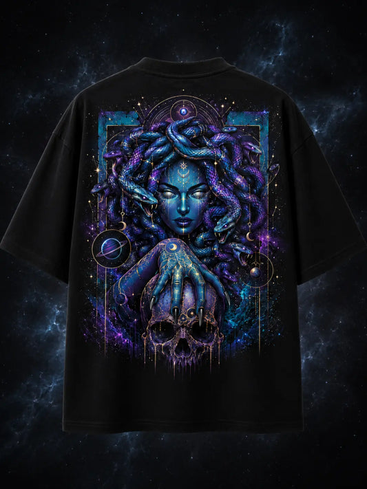 Nebula Medusa — Oversized Graphic T-Shirt