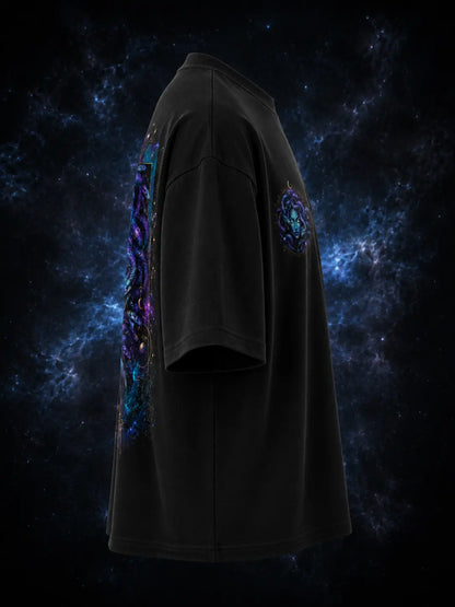 Nebula Medusa — Oversized Graphic T-Shirt