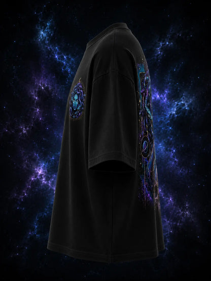 Nebula Medusa — Oversized Graphic T-Shirt
