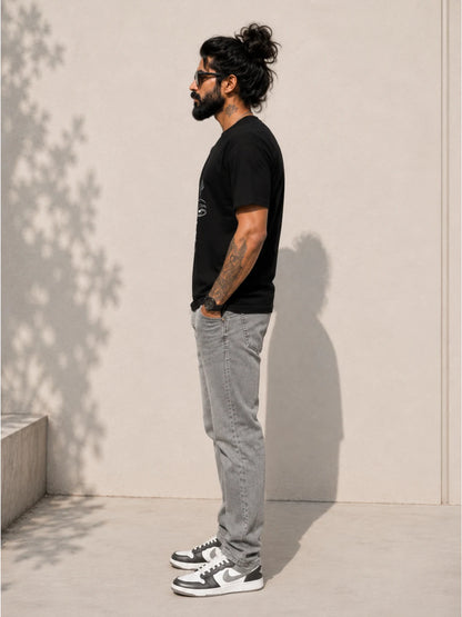 Shiva Shakti Black Regular Fit T-Shirt