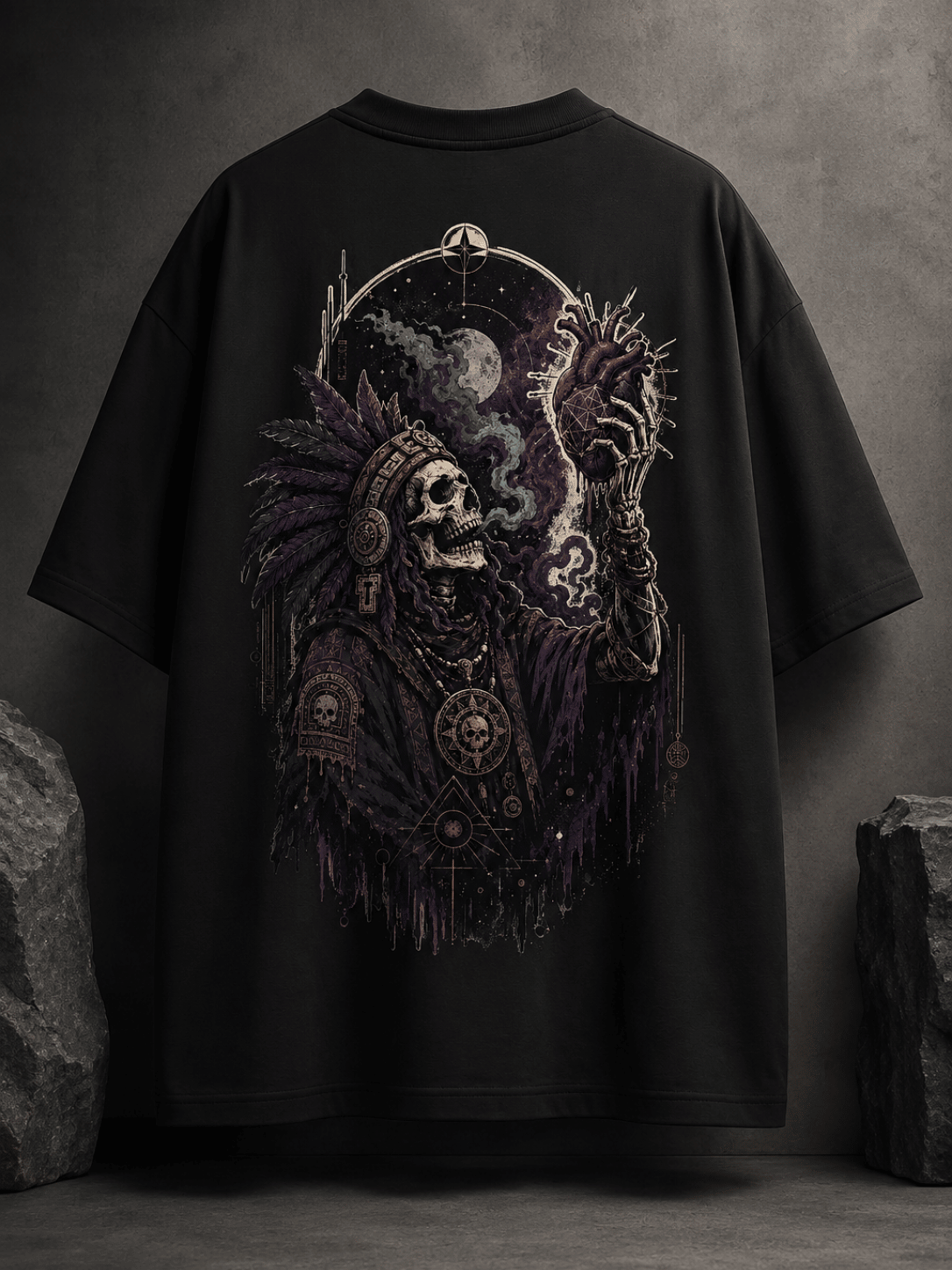 Soulkeeper Eclipse  – Premium Oversized Graphic T-Shirt | CosmicDoors