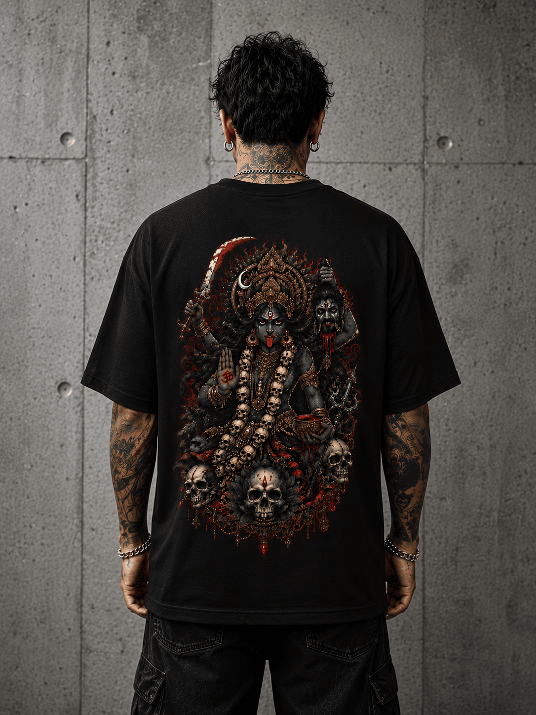 Infernal Devi – Premium Oversized Graphic Tee